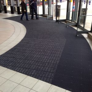 Milken Custom Shaped Entrance Mat Installed by UK Mats