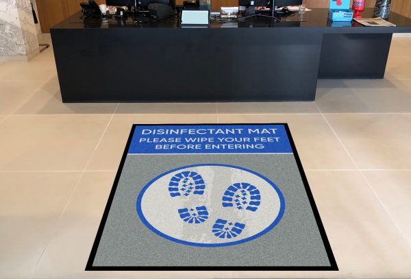 Disinfectant Mat To Remind Visitors to Wipe Their Feet, One of Our Covid-19 Mats